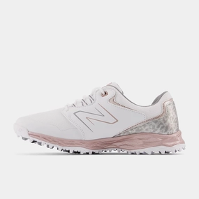 New Balance Womens Fresh Foam Links SL V2 Golf Shoe - WHITE / ROSE GOLD New Balance men's athletic golf shoes