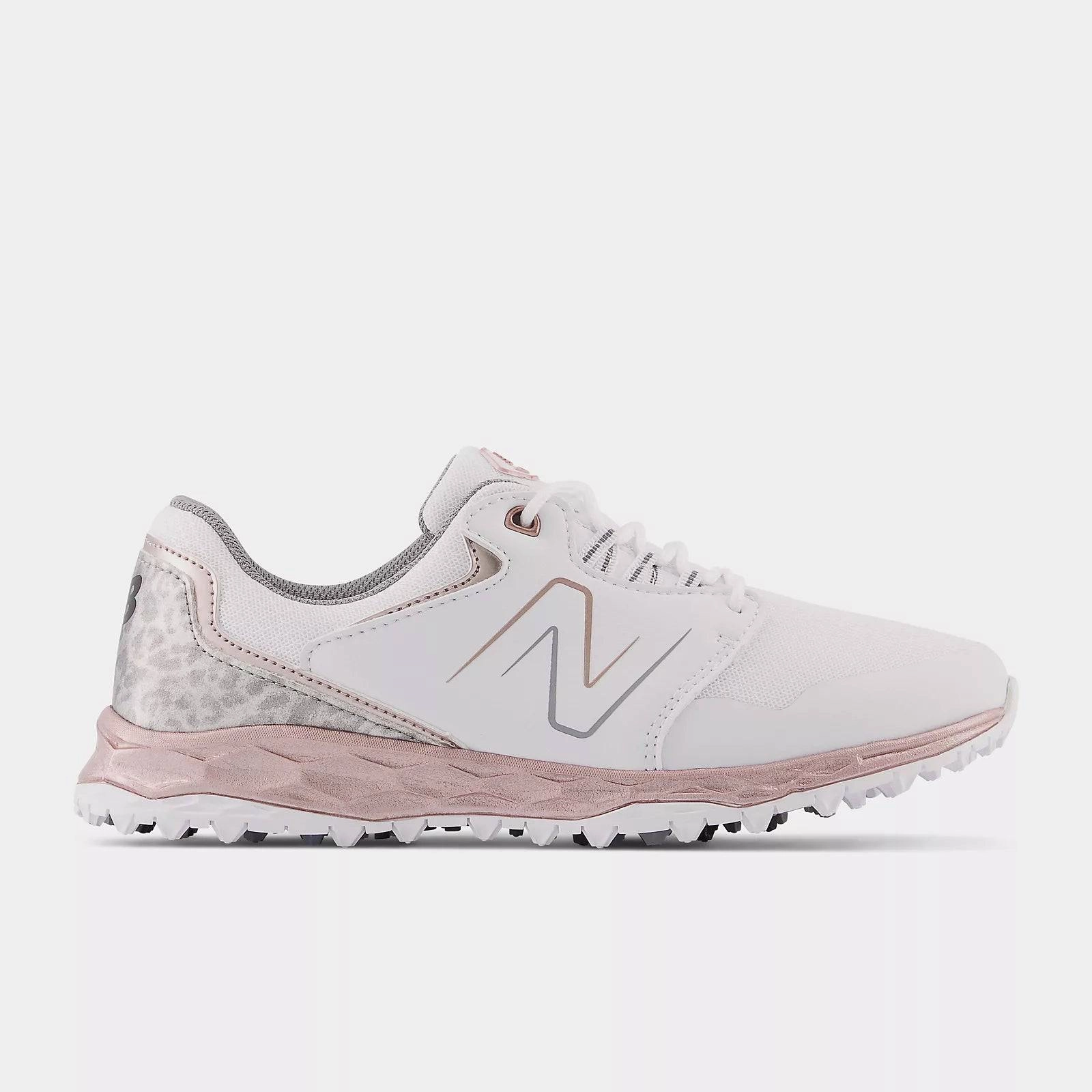 New Balance Womens Fresh Foam Links SL V2 Golf Shoe - WHITE / ROSE GOLD New Balance Men's Golf Shoes