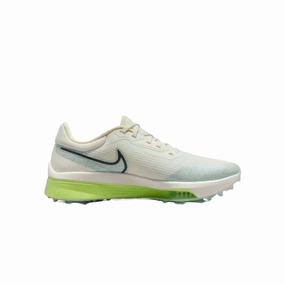 Nike Air Zoom Infinity Tour NEXT% Golf Shoe -  White/Green Classic men's spiked golf shoes