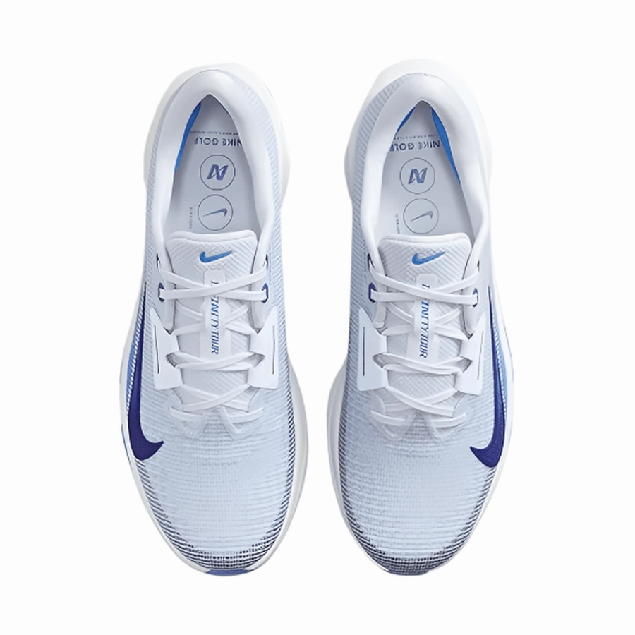 Nike Air Zoom Infinity Tour NXT 2 Spikeless Golf Shoe - Grey/Blue Classic Men's Spiked Golf Shoes