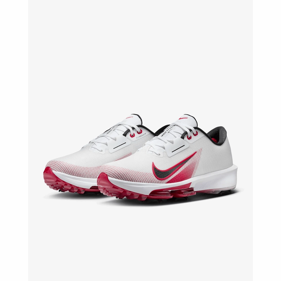 Nike Air Zoom Infinity Tour NXT 2 Spikeless Golf Shoe - White/Red Classic Men's Spiked Golf Shoes