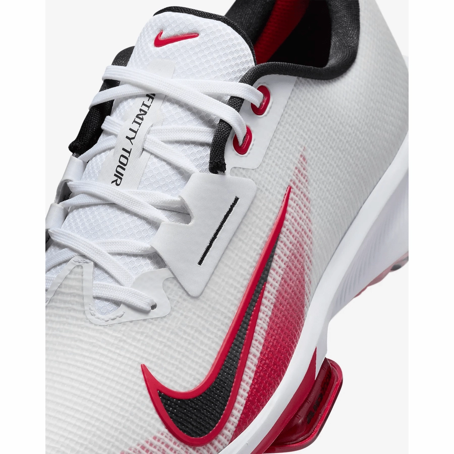 Nike Air Zoom Infinity Tour NXT 2 Spikeless Golf Shoe - White/Red Classic Men's Spiked Golf Shoes