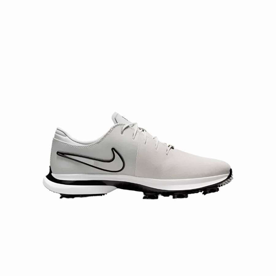 Nike Air Zoom Victory Tour 3 NRG Golf Shoes - White/Gold Classic Men's Spiked Golf Shoes