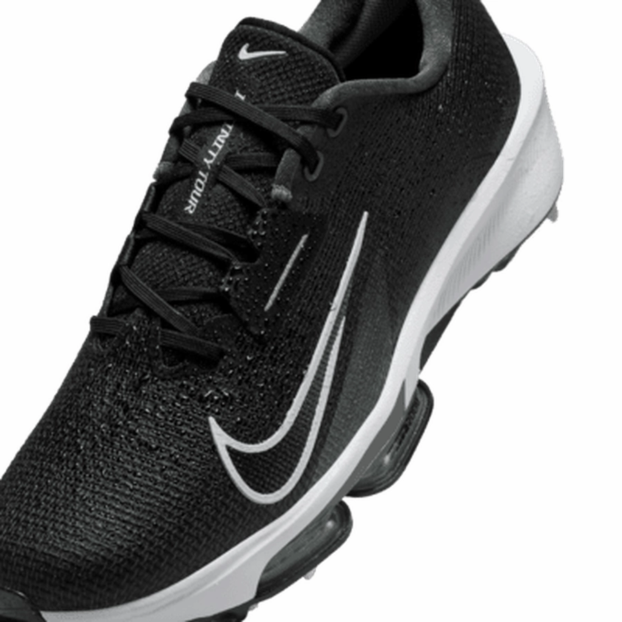 Nike Infinity Tour 2 Golf Shoes - Black Classic Men's Spiked Golf Shoes