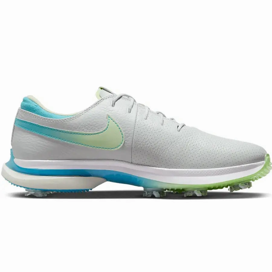 Nike Men's Air Zoom Victory Tour 3 Spiked Golf Shoe - Grey/Blue Classic Men's Spiked Golf Shoes