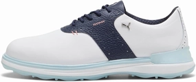 Padded Collar Shoes, Versatile Shoes Non-Slip Safety Shoes Cobra Puma Avant Golf shoes 379428 03 White Navy Sizes Street Style Shoes