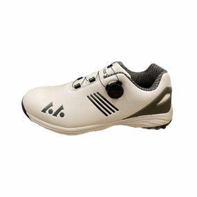 NS Sport Lefus Crank Boa White Grey Mens spikeless golf shoes