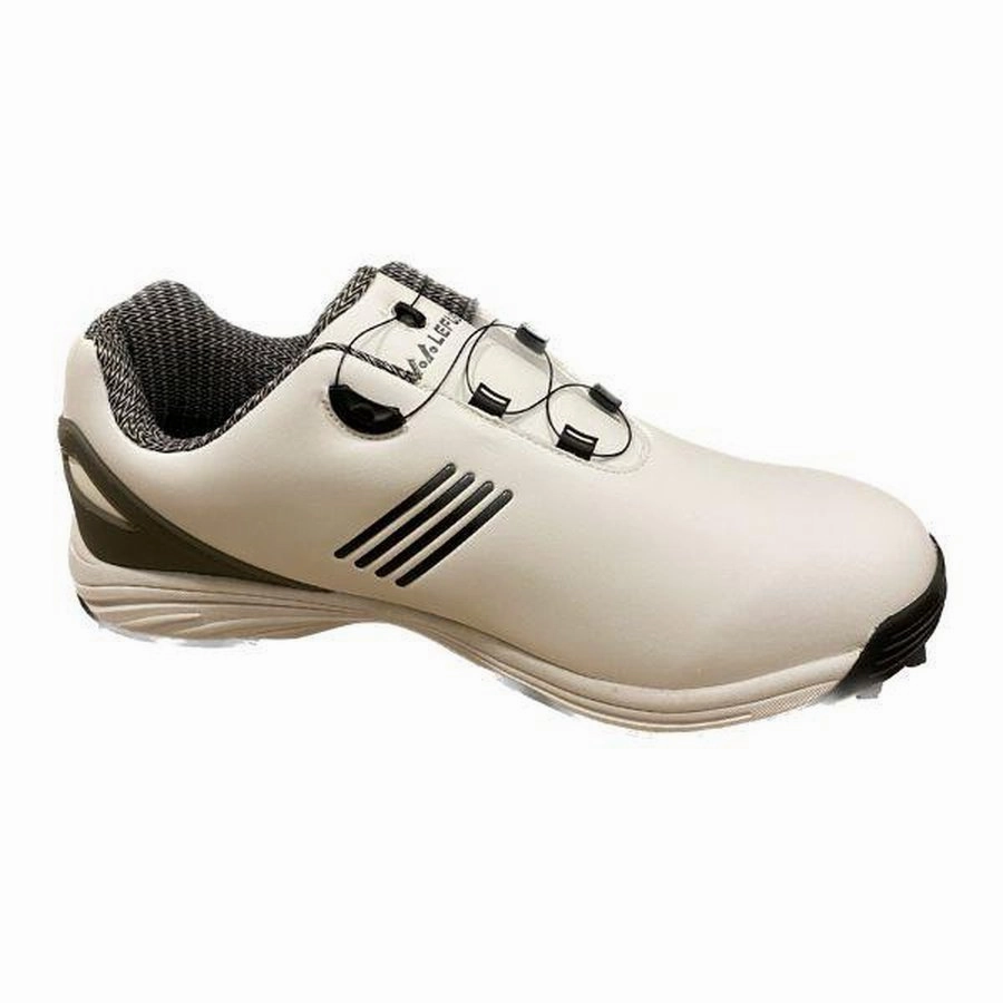 NS Sport Lefus Crank Boa White Grey Men's Spikeless Golf Shoes