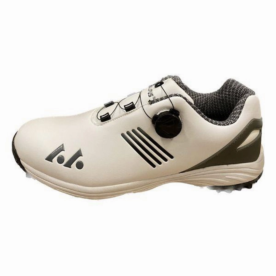 NS Sport Lefus Crank Boa White Grey Men's Spikeless Golf Shoes