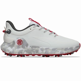 O2 G/LOCK Camo Mid Sole Golf Shoes Snow/Charcoal G/Fore men's golf fashion