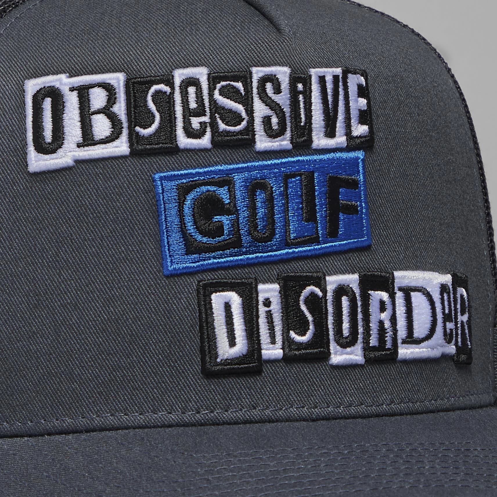 O.G.D Tall Trucker Hat Charcoal G/Fore Men's Fashion