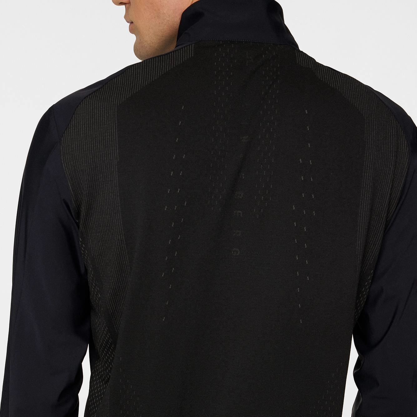 Ollie Tech Quarter Zip Mid Layer Black J.Lindeberg Golfwear for Men