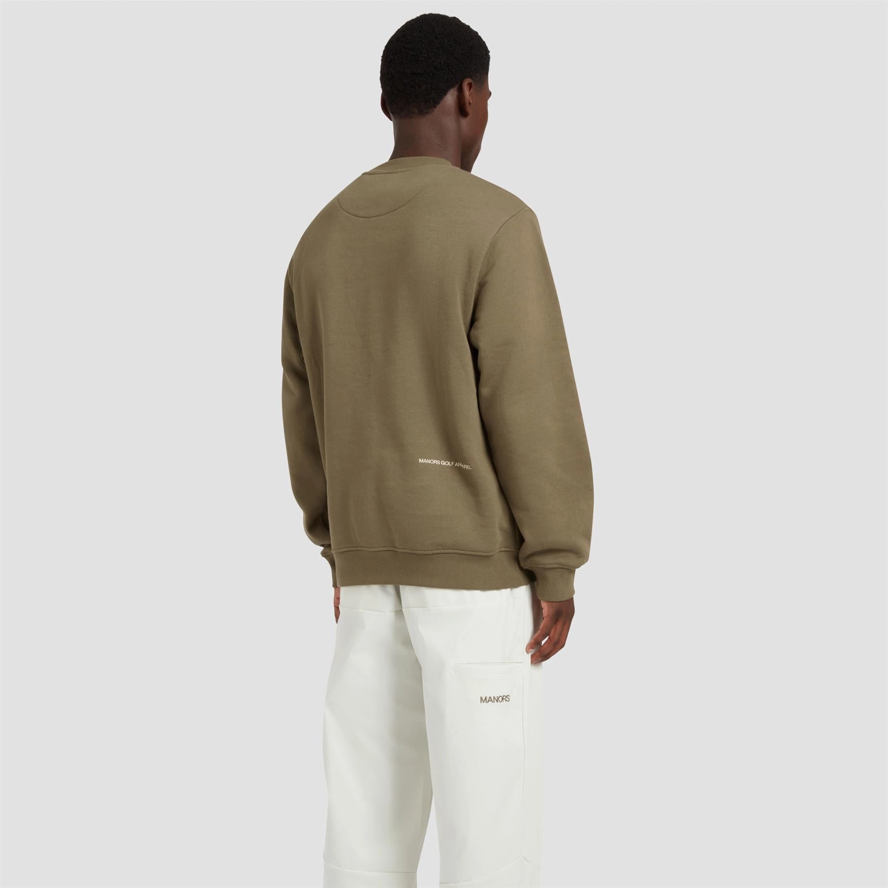 Organic Course Pullover Sweatshirt Olive Manors Men's Classic Apparel