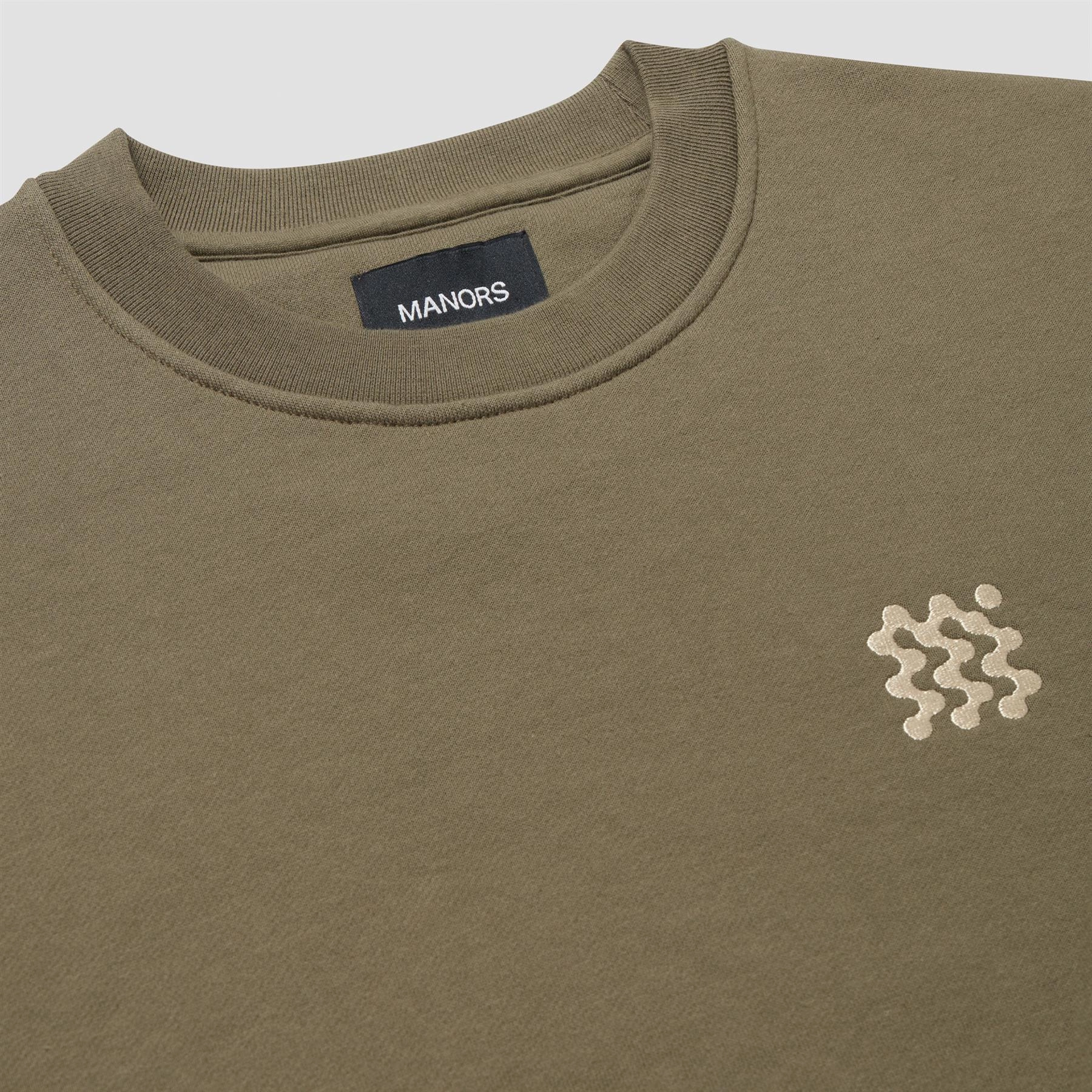 Organic Course Pullover Sweatshirt Olive Manors Men's Classic Apparel