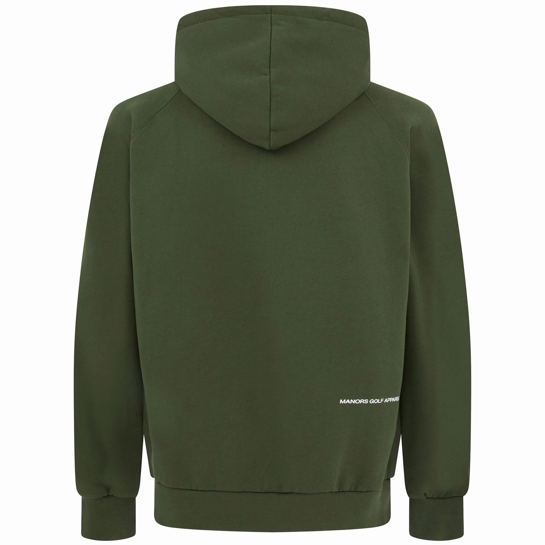 Organic Knitted Cotton Logo Hoodie Green Manors Men's Classic Apparel