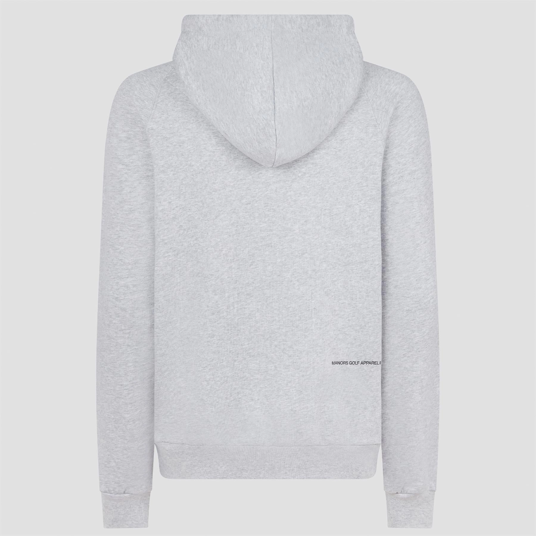Organic Logo Hoodie Grey Manors Men's Classic Apparel