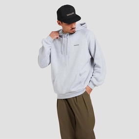 Organic Logo Hoodie Grey Manors mens classic apparel