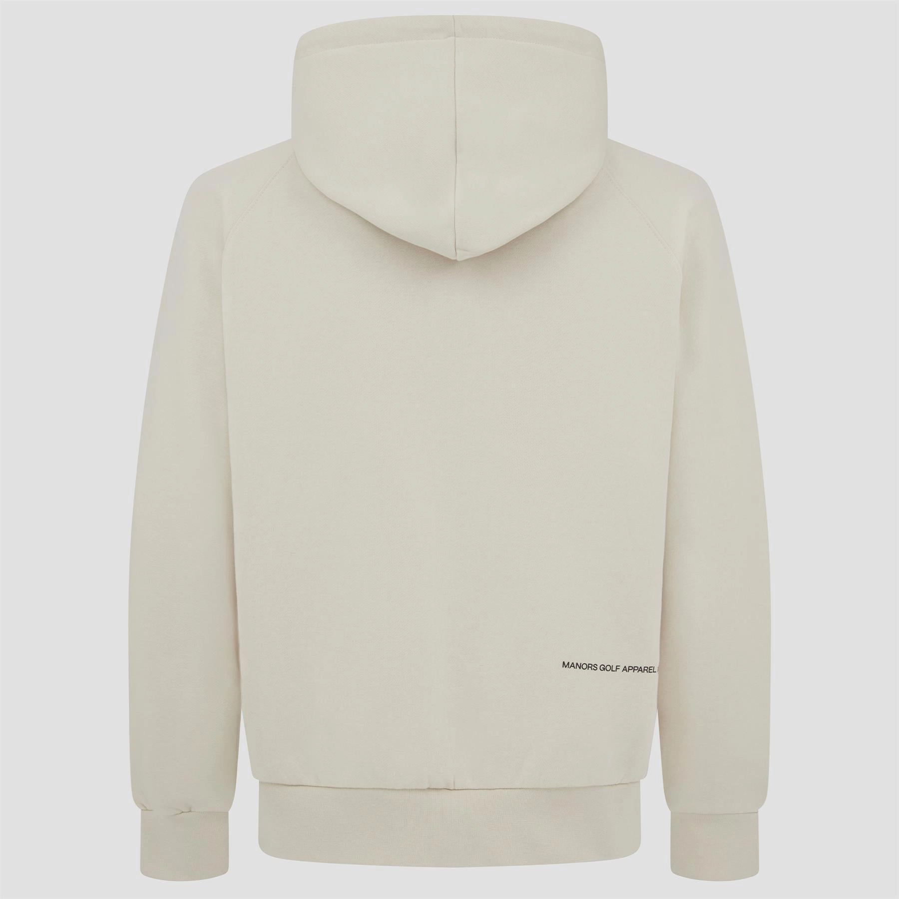 Organic Logo Hoodie Sand Manors Men's Classic Apparel