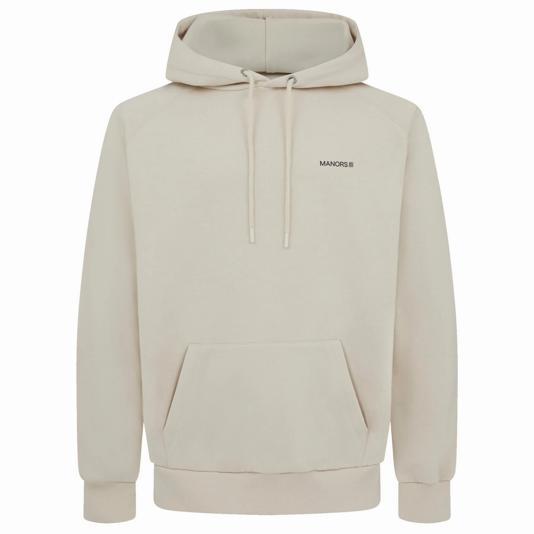 Organic Logo Hoodie Sand Manors Men's Classic Apparel