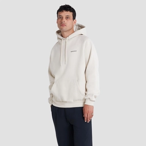 Organic Logo Hoodie Sand Manors mens classic apparel