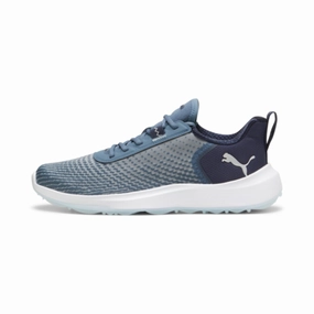 Elastic Gore Shoes Pace Ready Puma Men's FUSION CRUSH SPORT Spikeless Golf Shoes - Evening Sky/Deep Navy Cozy Indoor Slippers High Top Sneakers