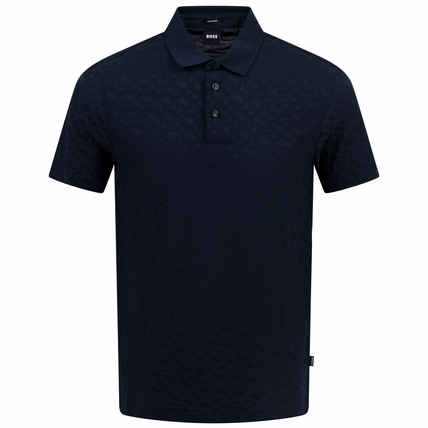 Pack 80 Cotton Polo Dark Blue Boss men's fashion and office attire