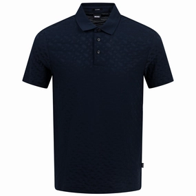 Pack 80 Cotton Polo Dark Blue Boss men's fashion and office attire