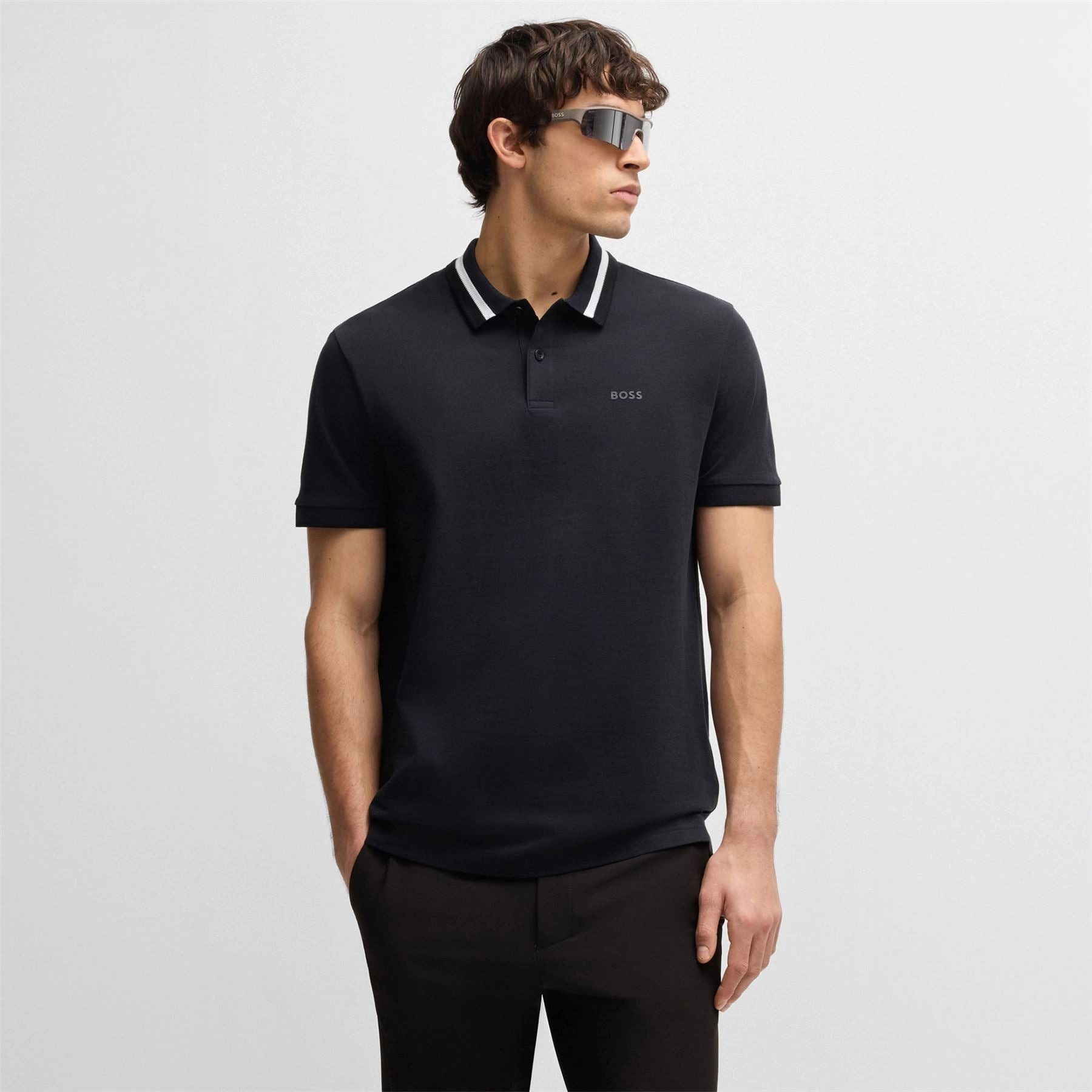 Paddy AP Heritage Polo Dark Blue Boss men's fashion and office attire
