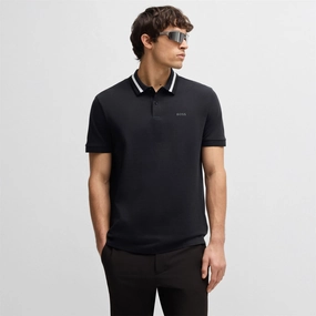 Paddy AP Heritage Polo Dark Blue Boss men's fashion and office attire