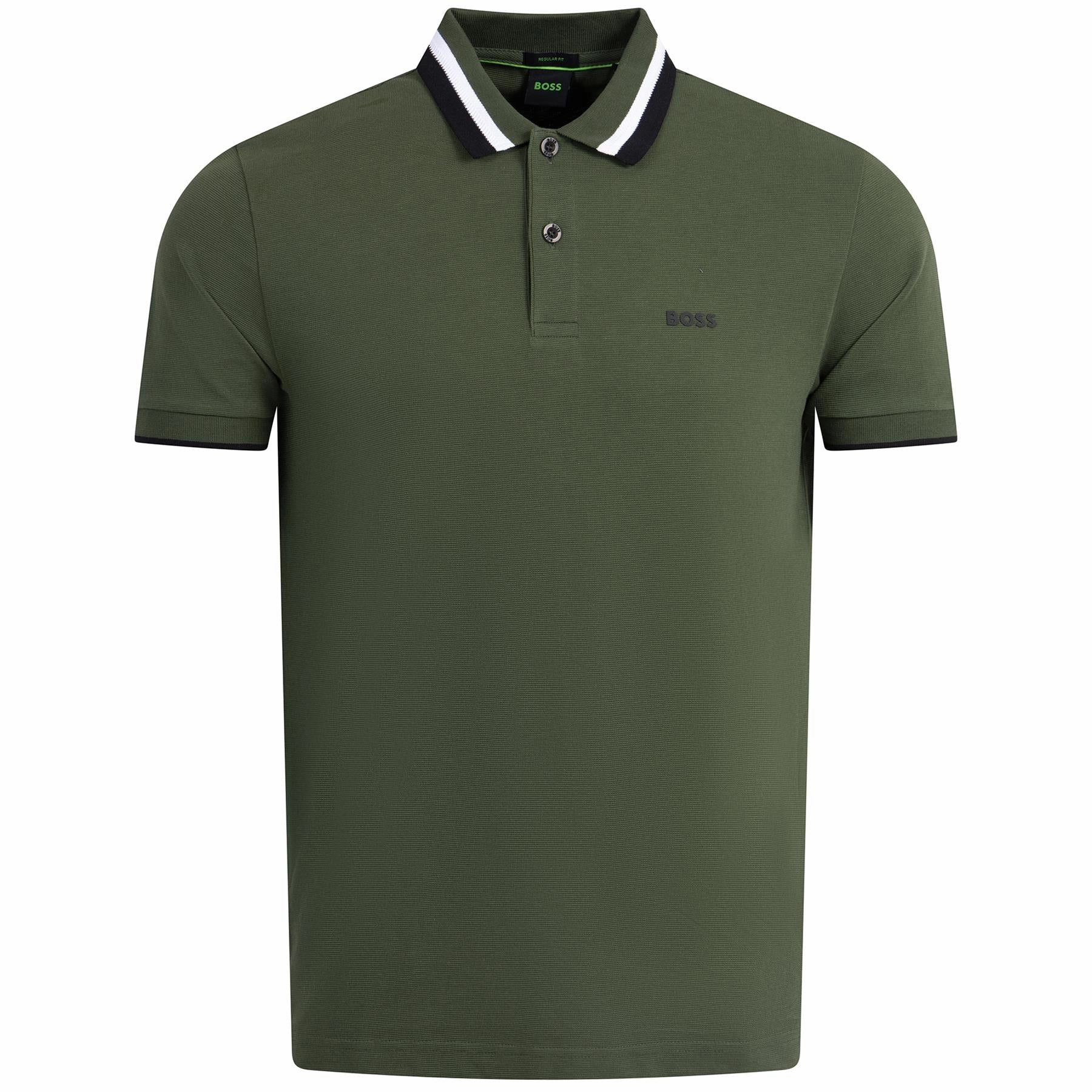 Paddy AP Heritage Polo Dark Green Boss men's fashion and office attire