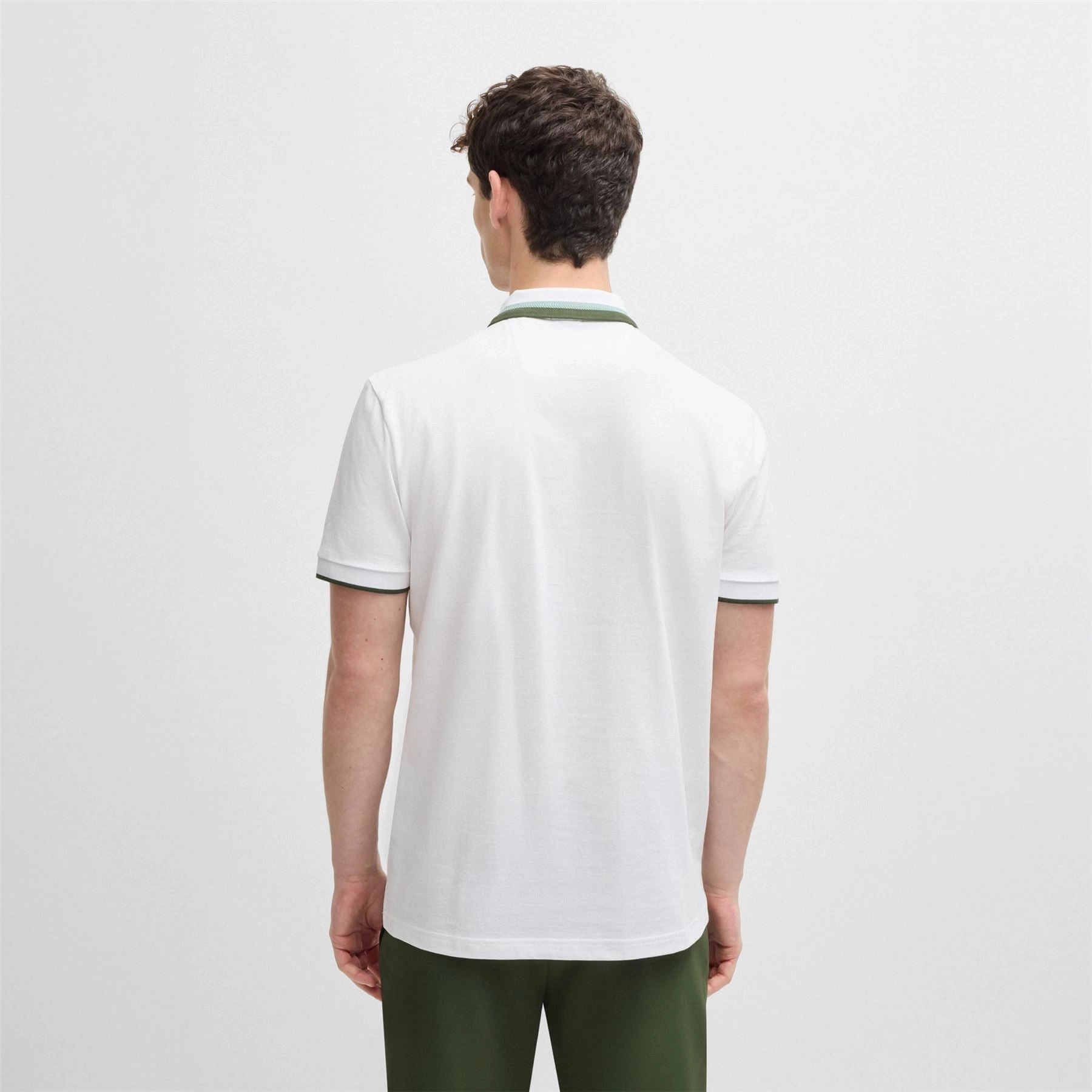 Paddy AP Heritage Polo White Boss Men's Fashion