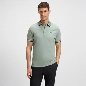 Paddy Lux Heritage Polo Open Green Boss men's fashion and office attire
