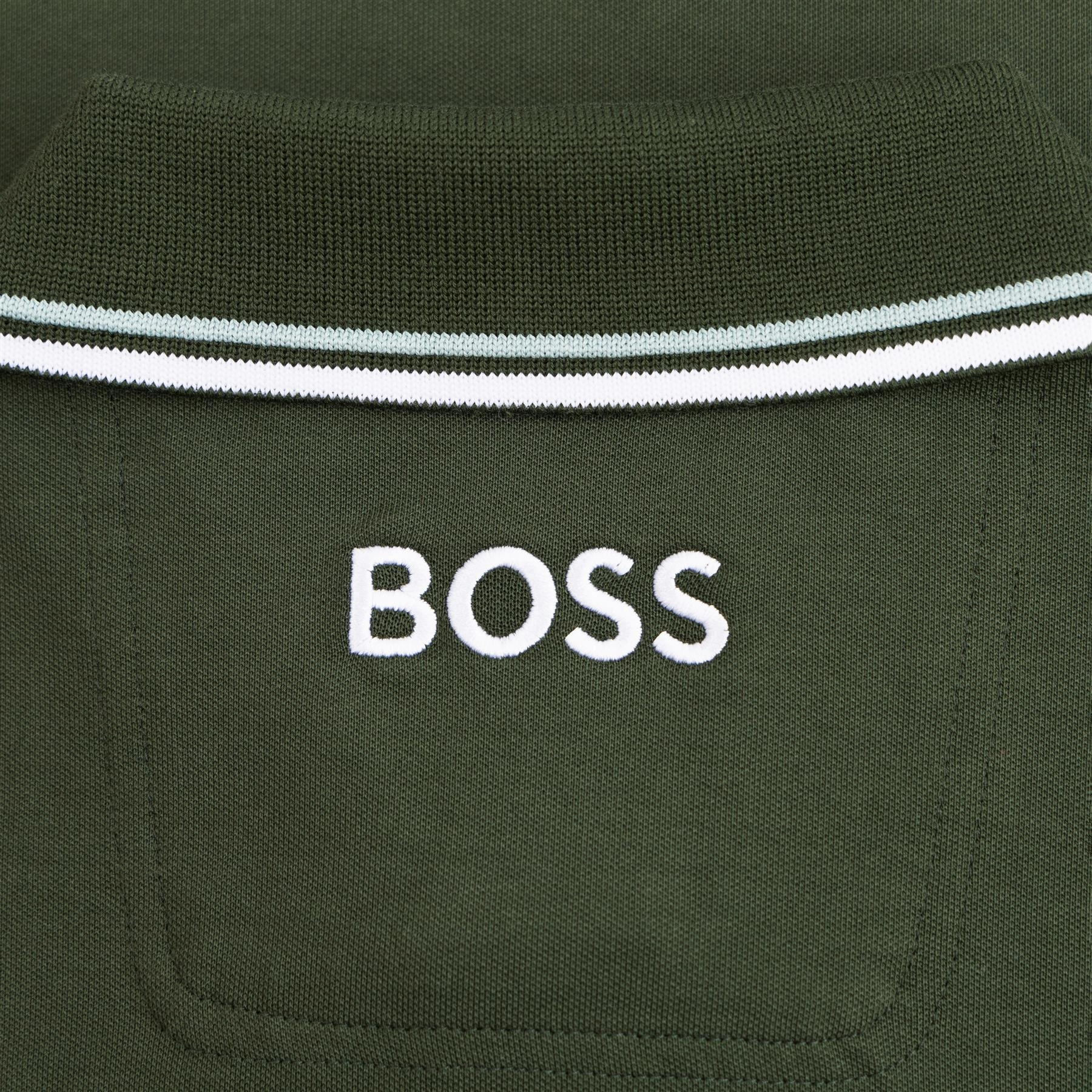 Paddy Pro Cotton Polo Dark Green Boss Men's Fashion