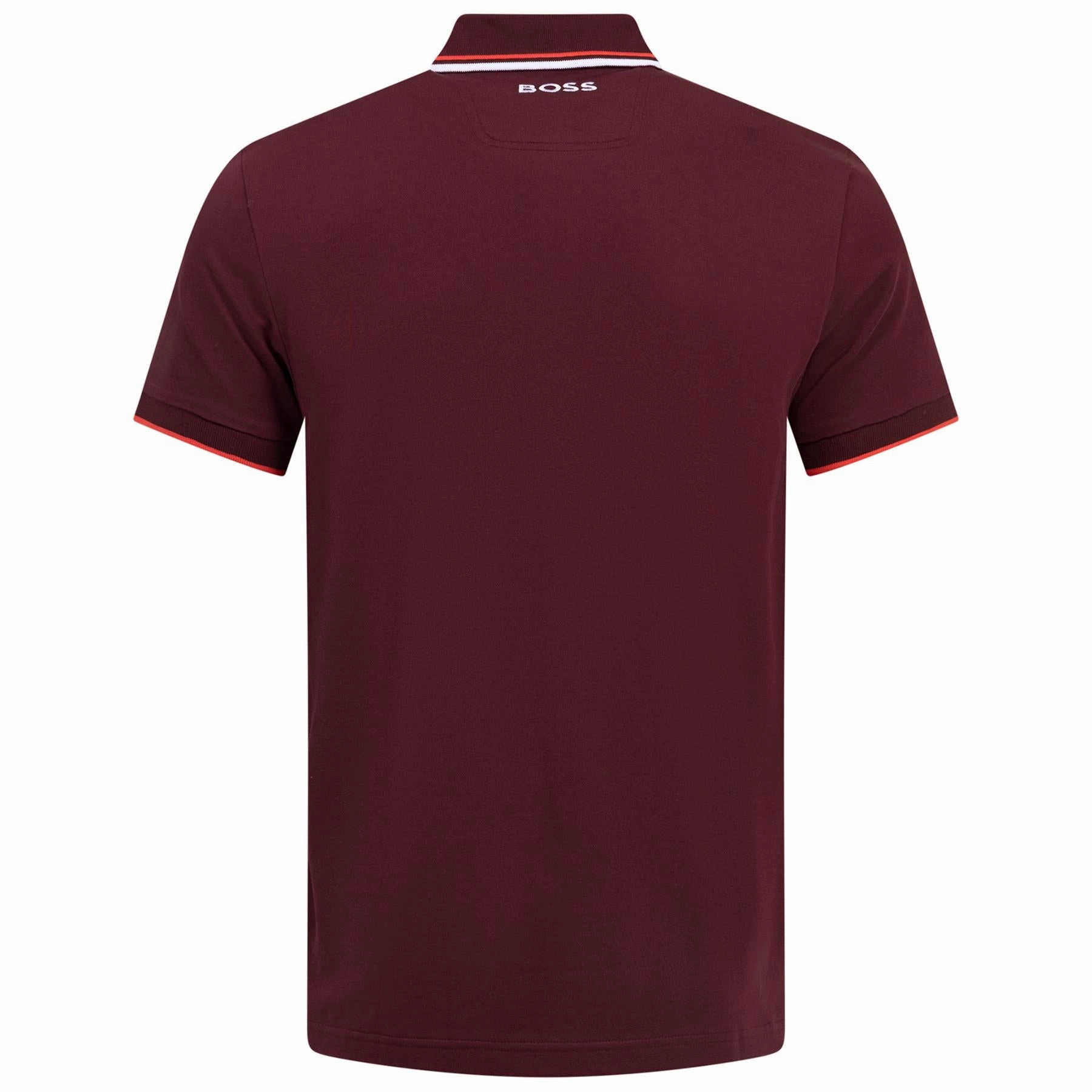 Paddy Pro Cotton Polo Medium Red Boss Men's Fashion