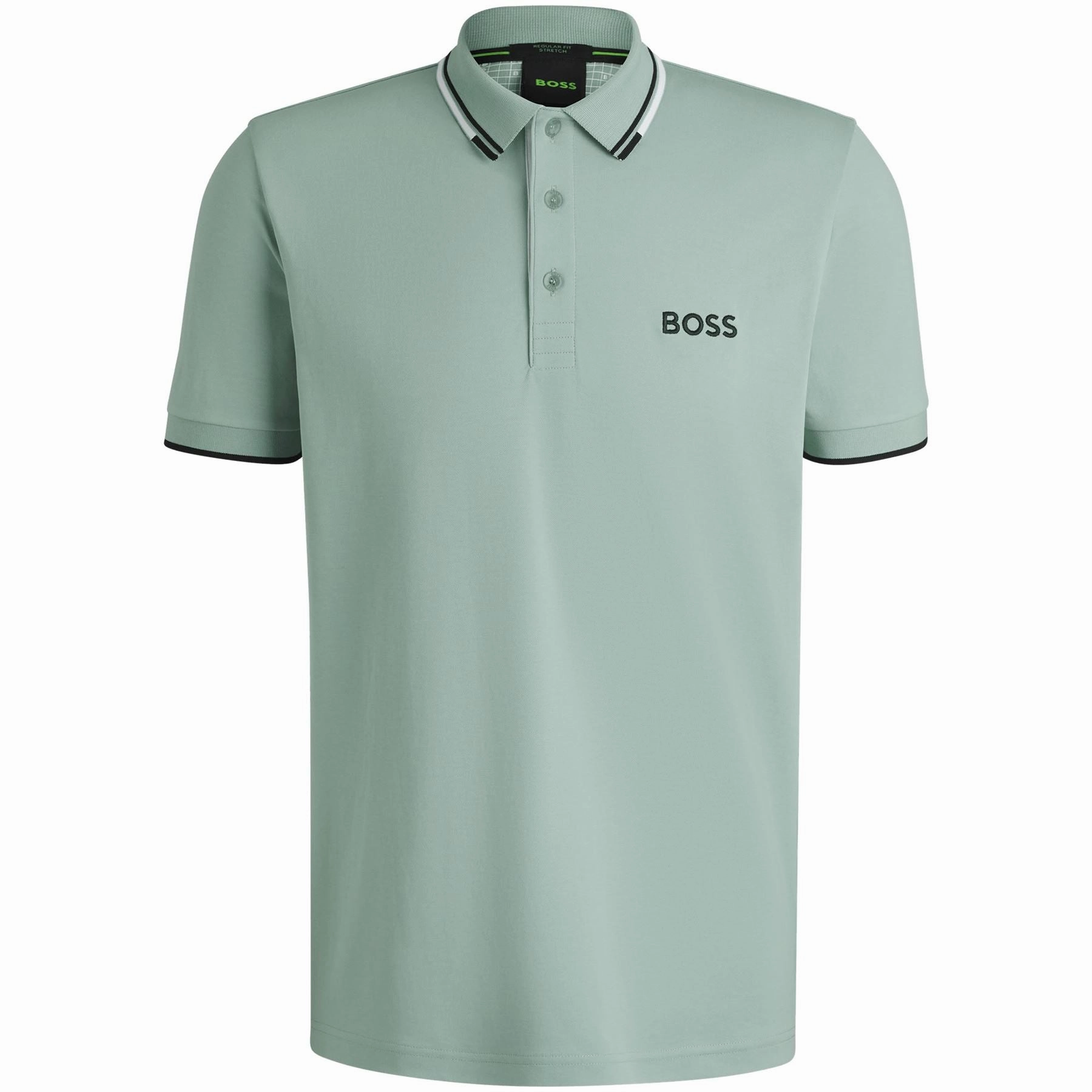 Paddy Pro Cotton Polo Open Green Boss Men's Fashion