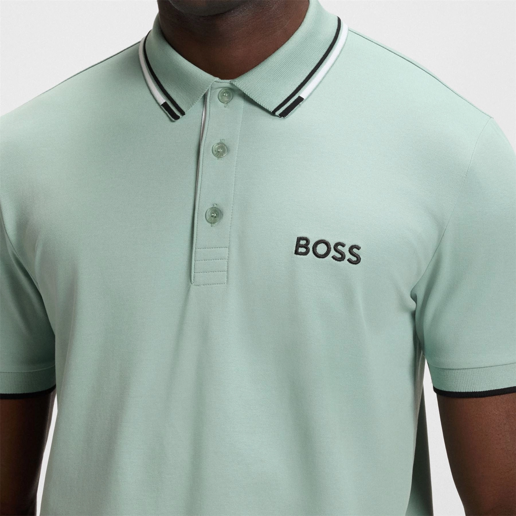 Paddy Pro Cotton Polo Open Green Boss Men's Fashion