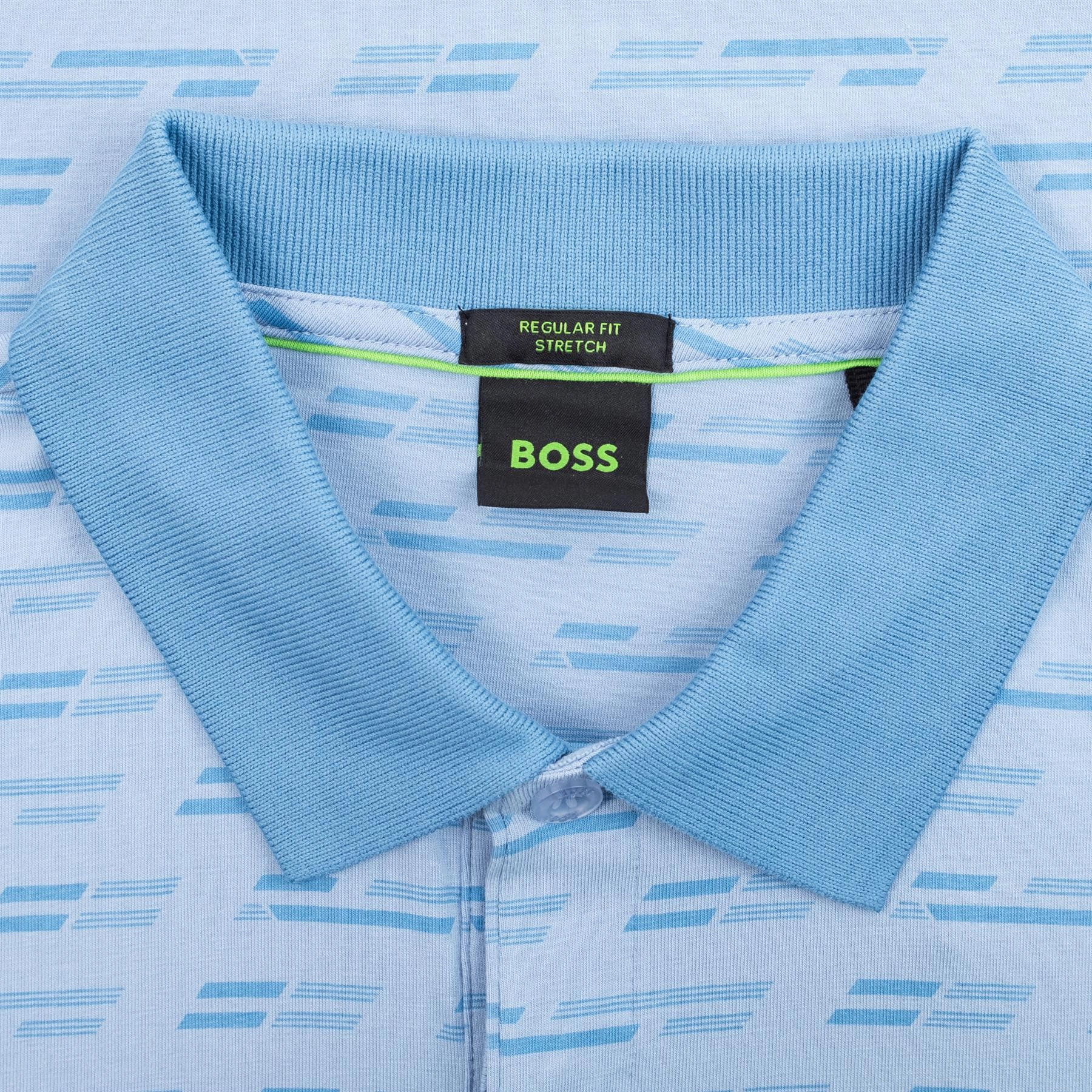 Paddy Tape Polo Open Blue Boss Men's Fashion