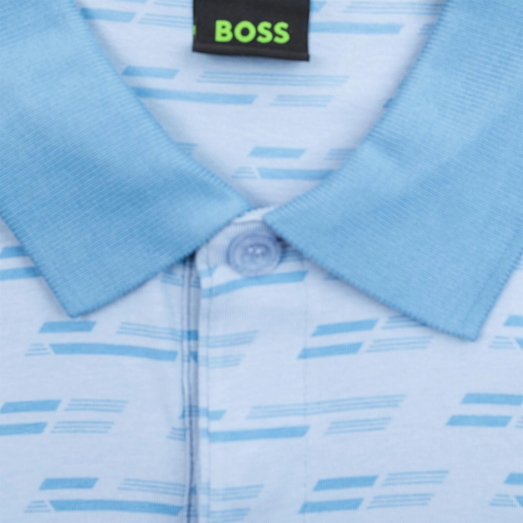 Paddy Tape Polo Open Blue Boss Men's Fashion