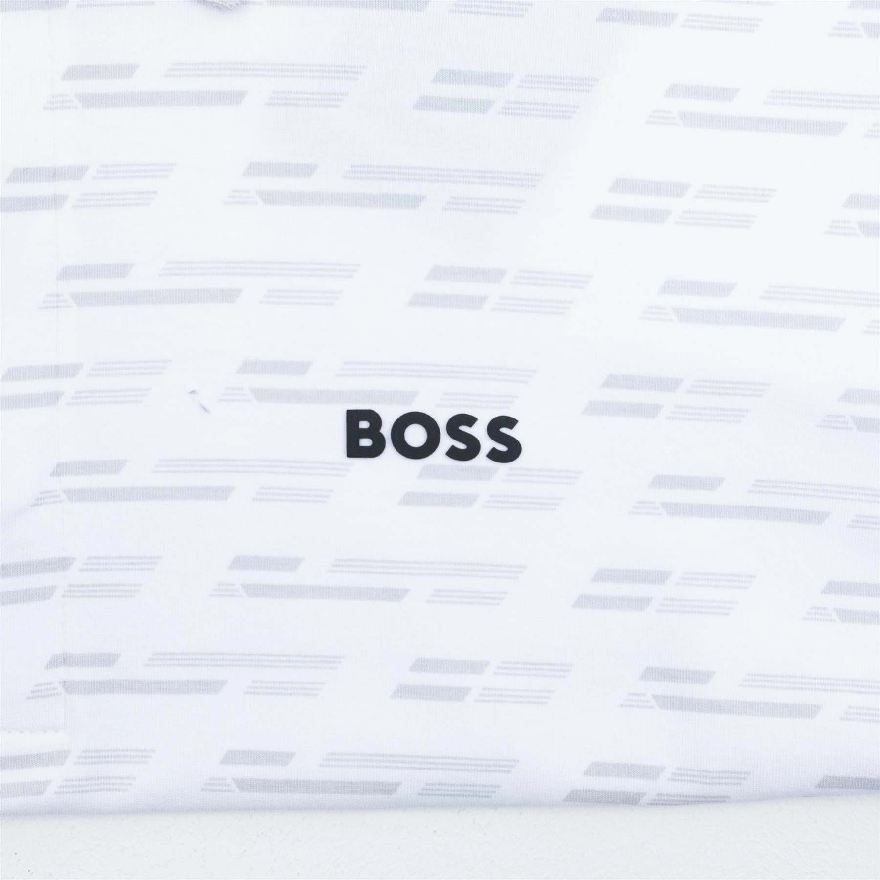Paddy Tape Polo White Boss Men's Fashion