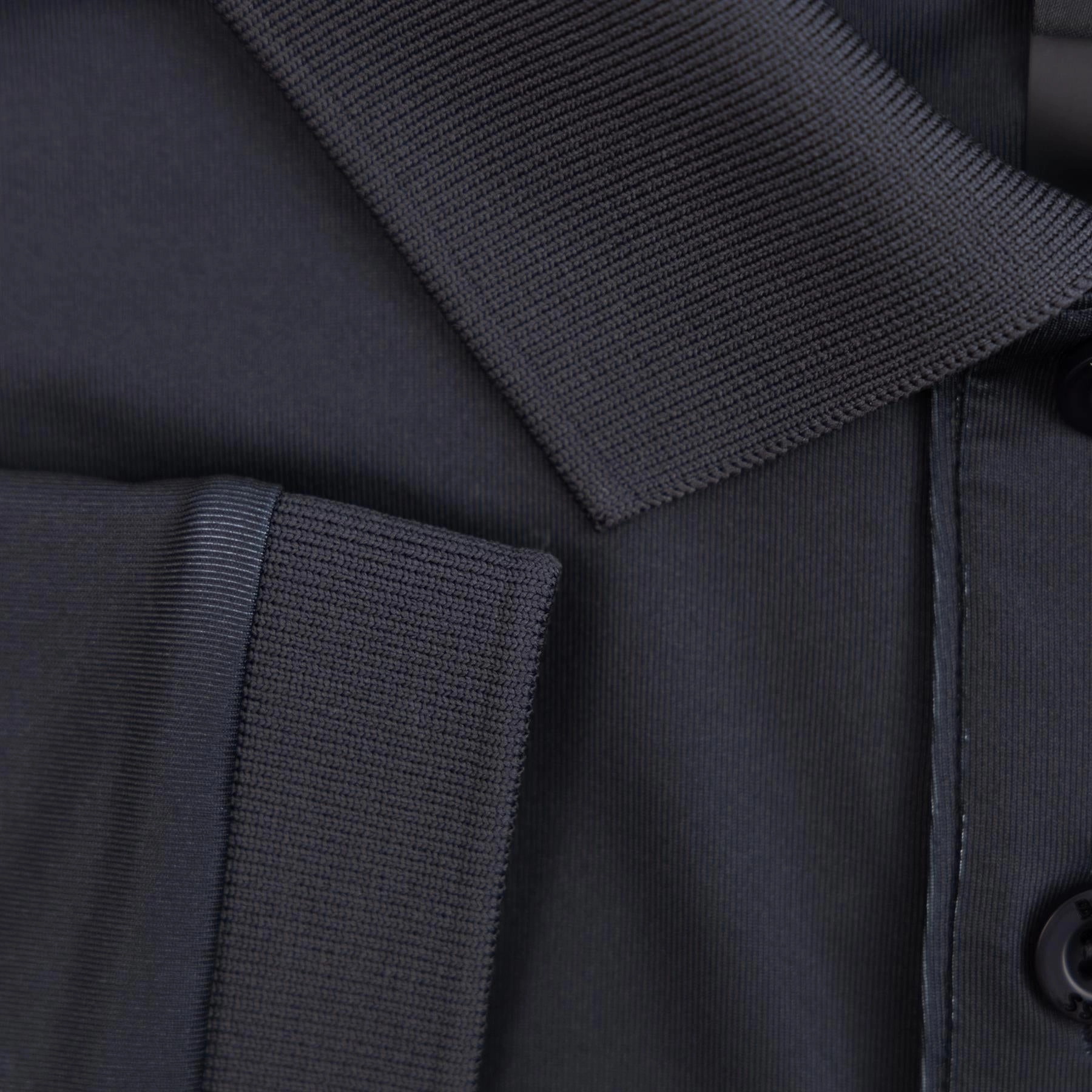 Paddy Tape Print Polo Black Boss Men's Fashion