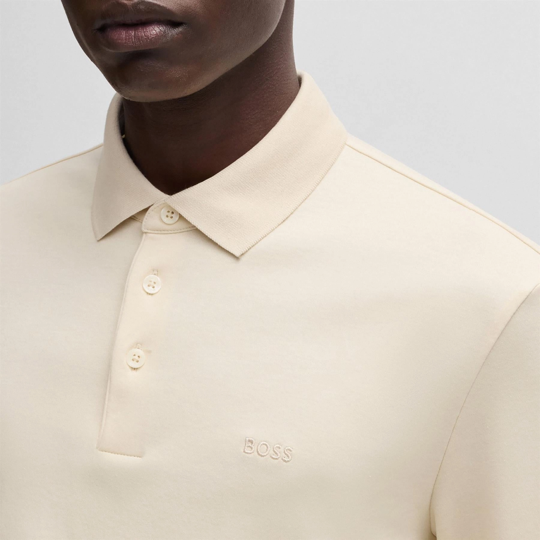 Pado 30 LS Polo Open White Boss Men's Fashion