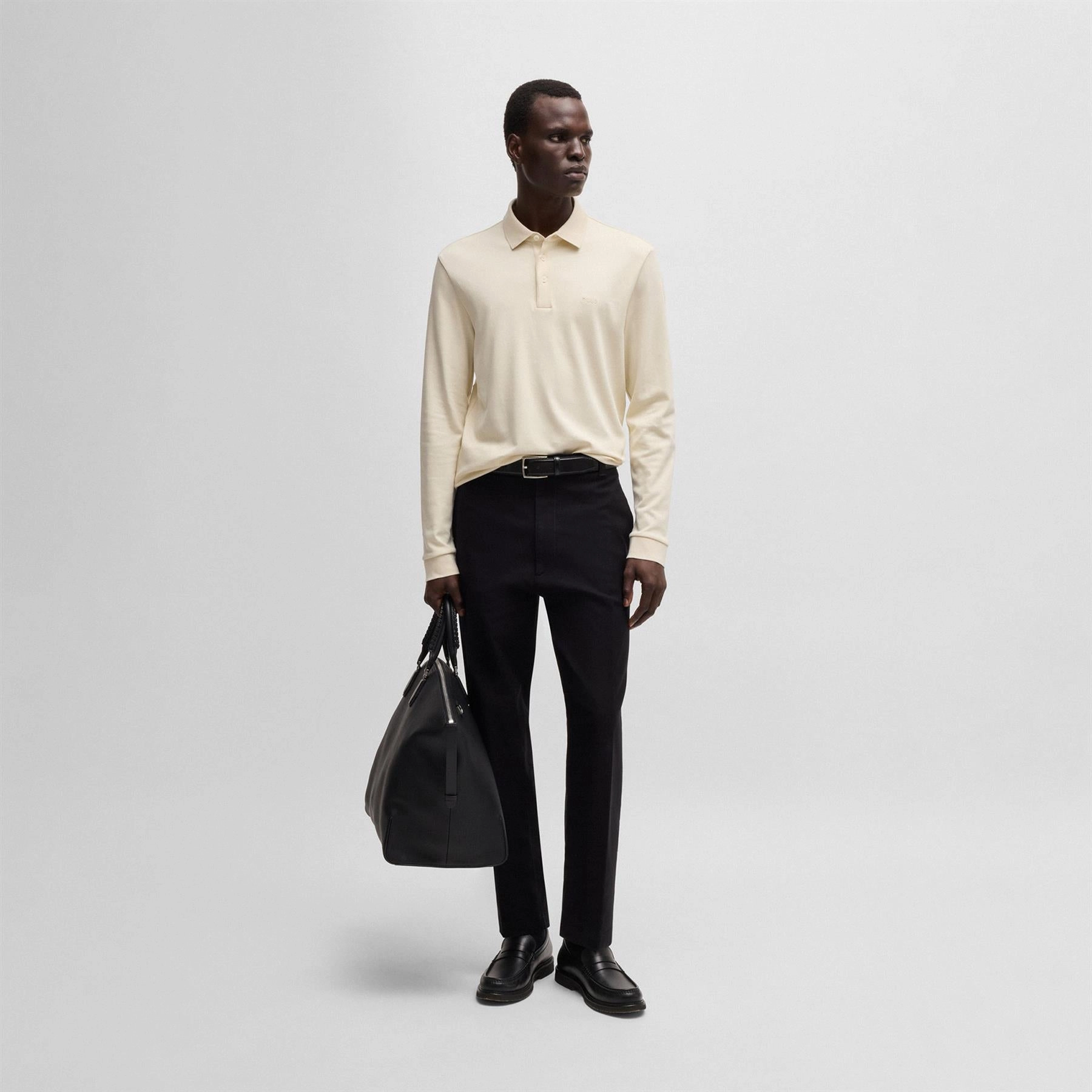Pado 30 LS Polo Open White Boss Men's Fashion