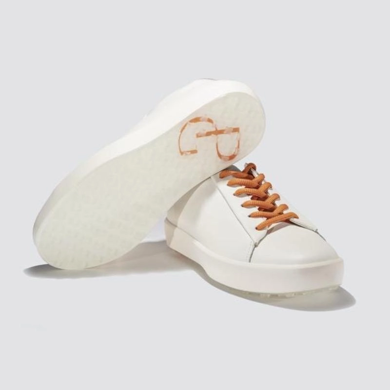 Pakira Diva Dundee Golf Shoe - White / Saffron women's performance golf shoes