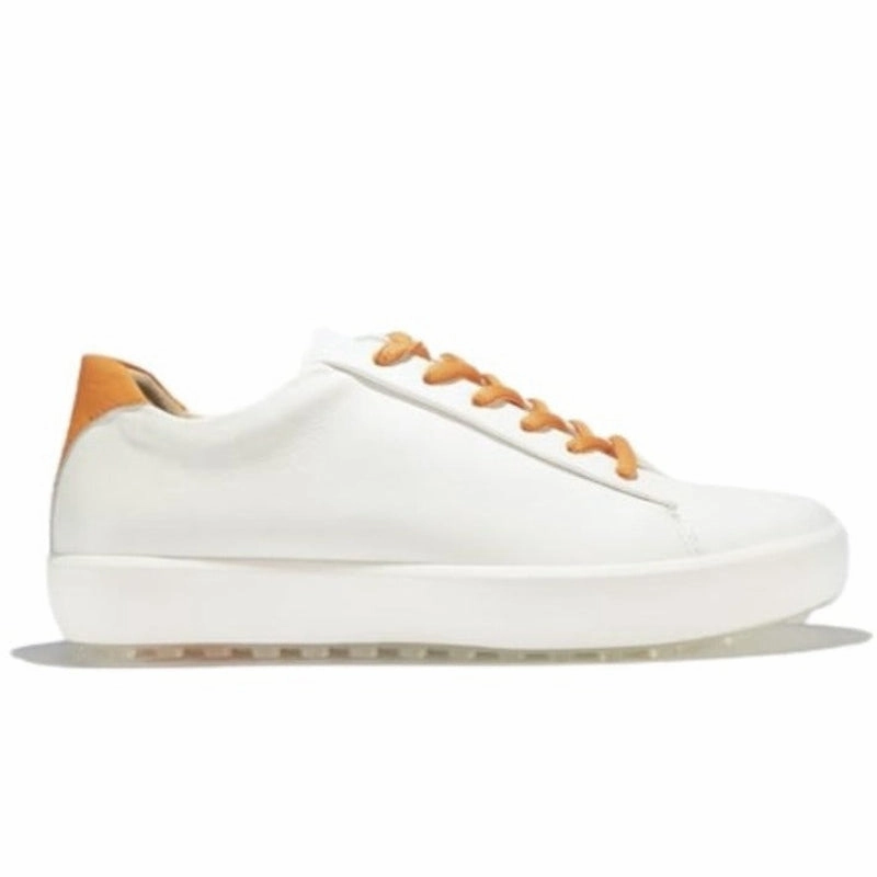 Pakira Diva Dundee Golf Shoe - White / Saffron women's golf shoes