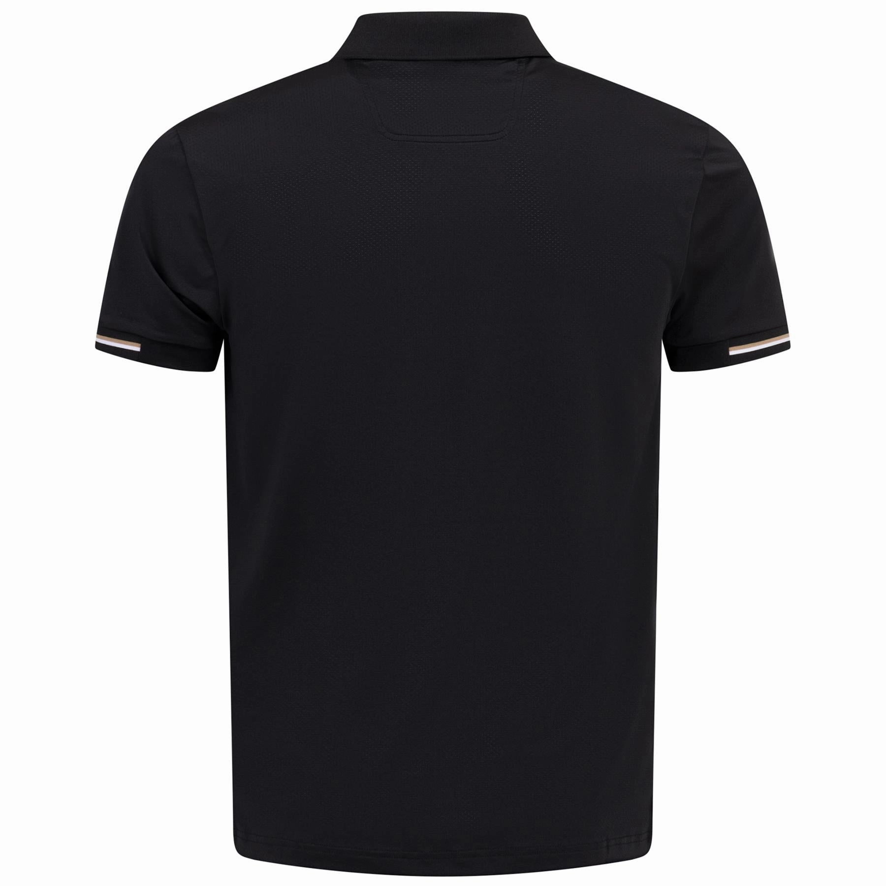 Palle Mesh Polo Black Boss Men's Fashion