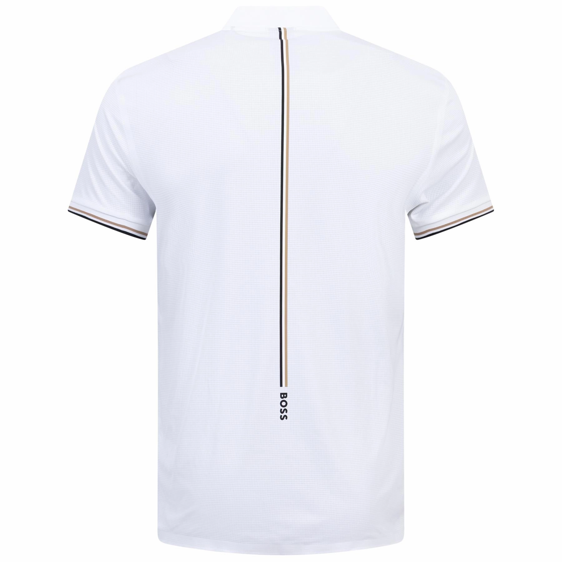 Pariq TOC Ripstop Polo White Boss Men's Fashion