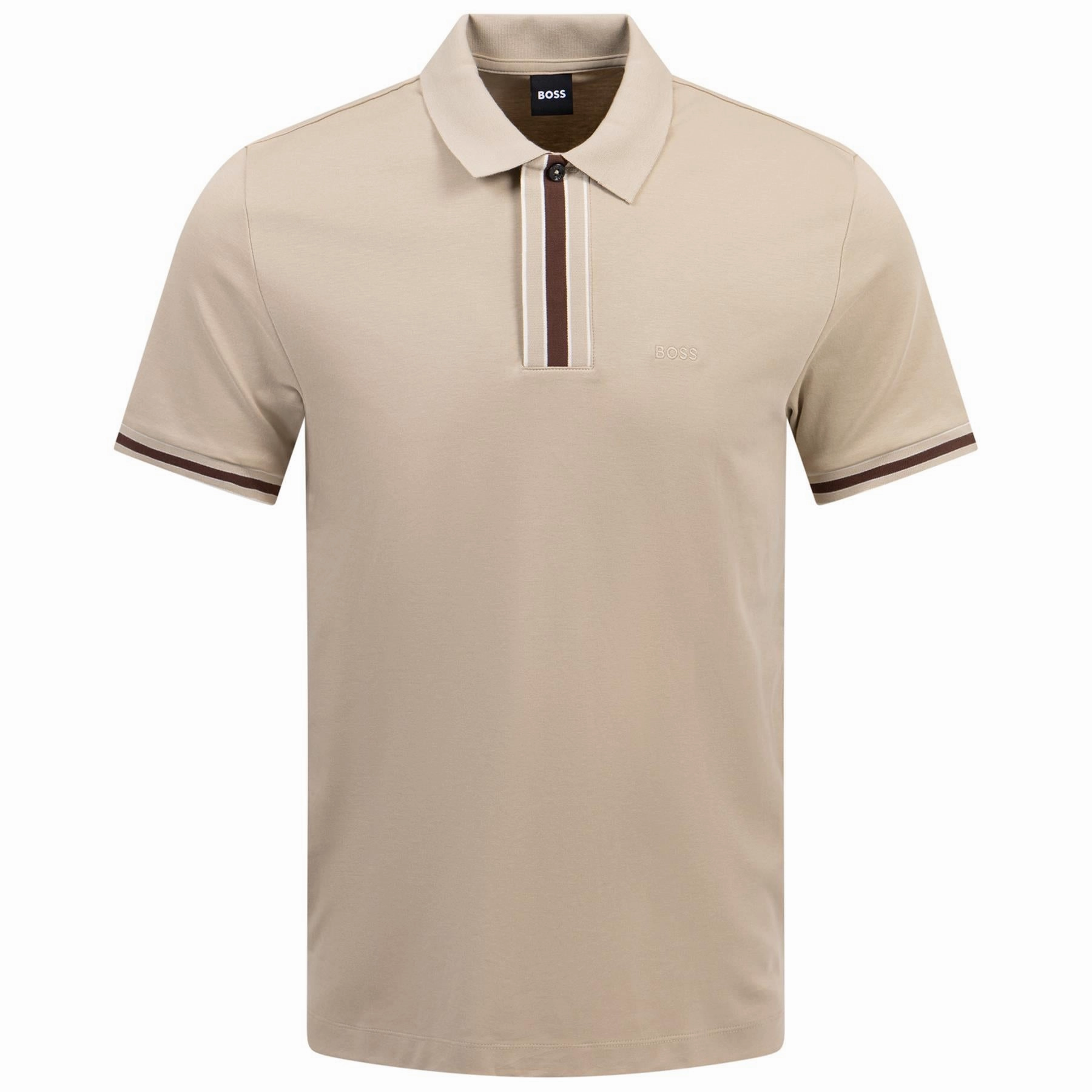 Parlay 185 Polo Light Beige Boss Men's Fashion