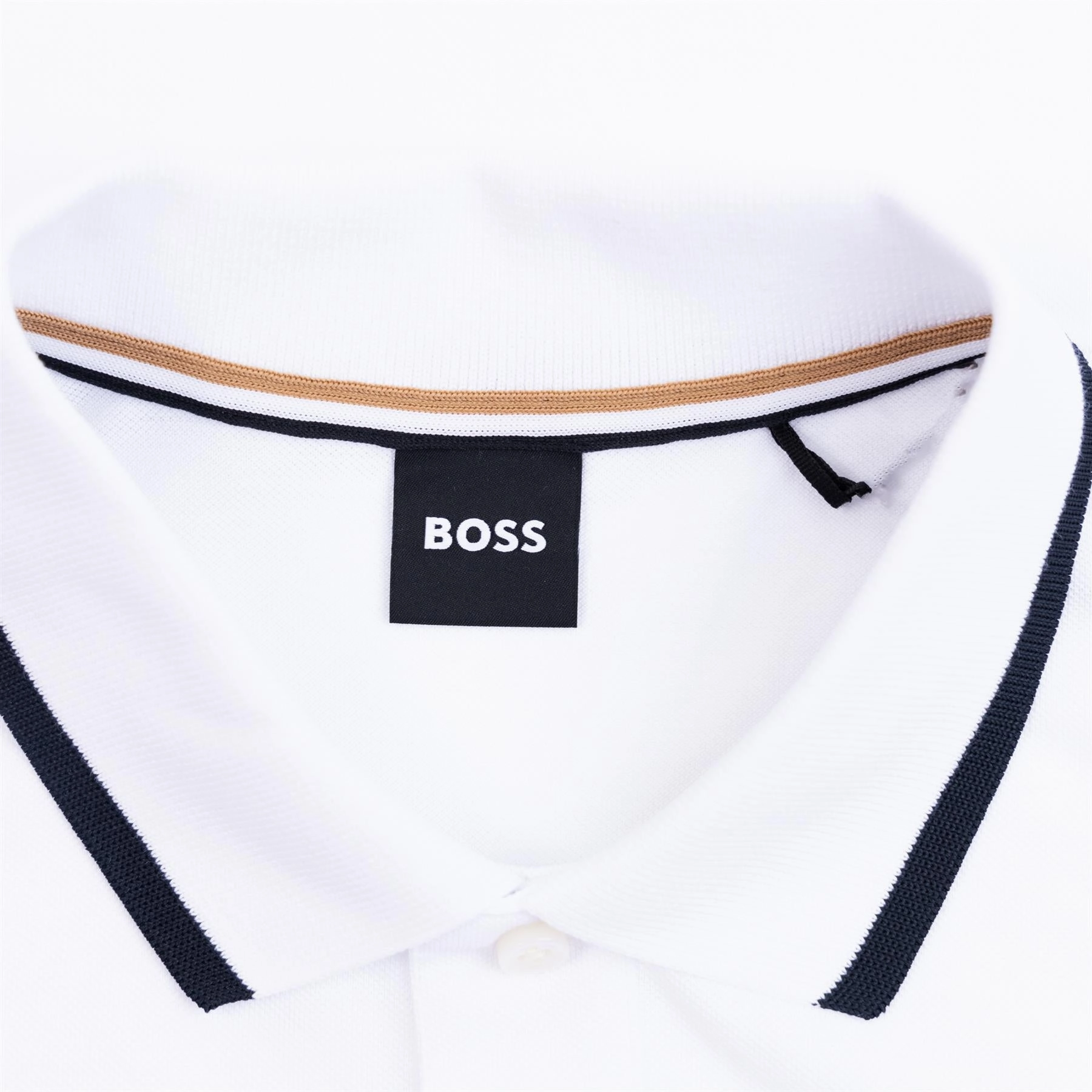 Parlay 190 Cotton Polo Natural Boss Men's Fashion