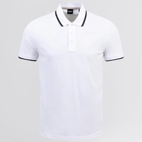Parlay 190 Cotton Polo Natural Boss men's fashion and office attire