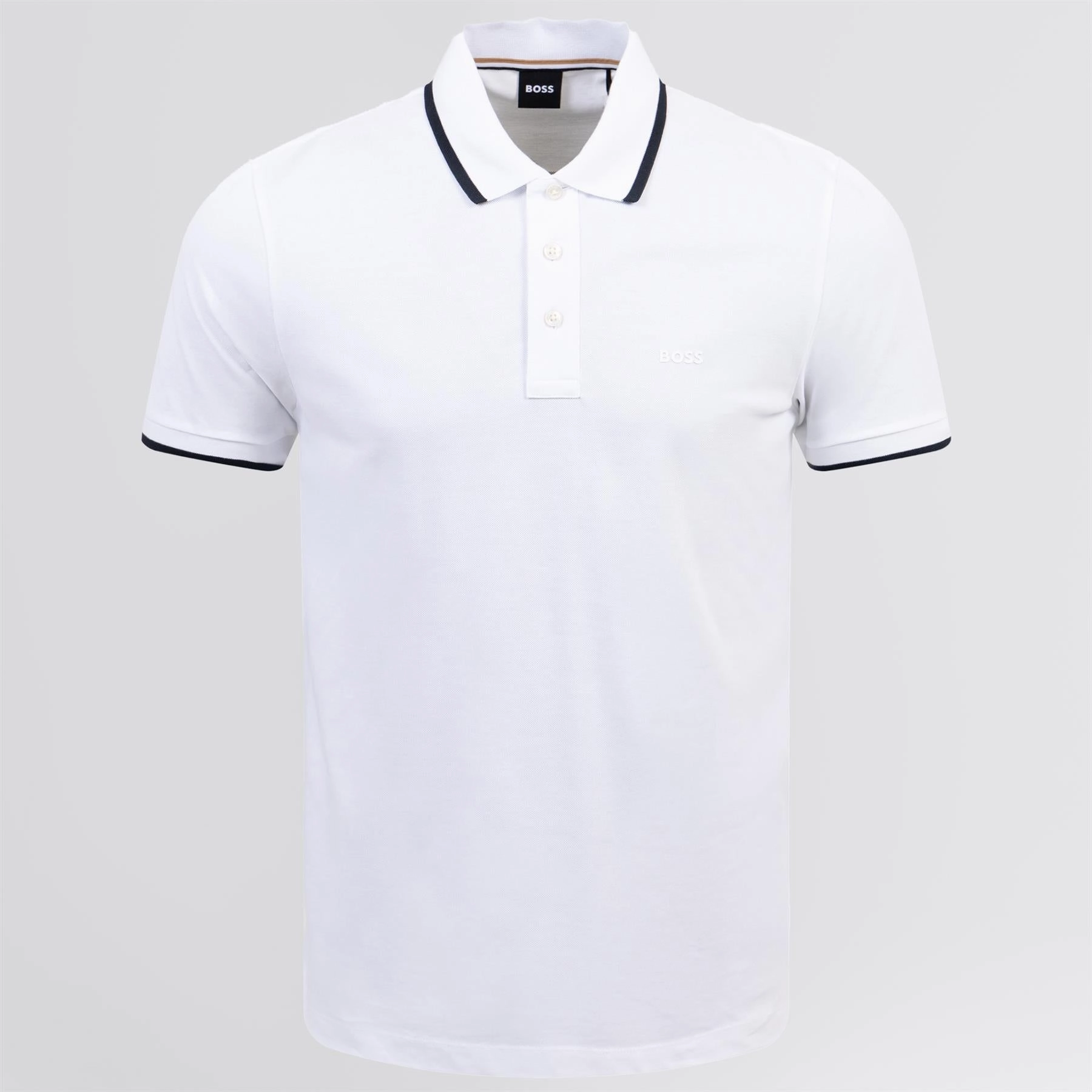 Parlay 190 Cotton Polo Natural Boss men's fashion and office attire